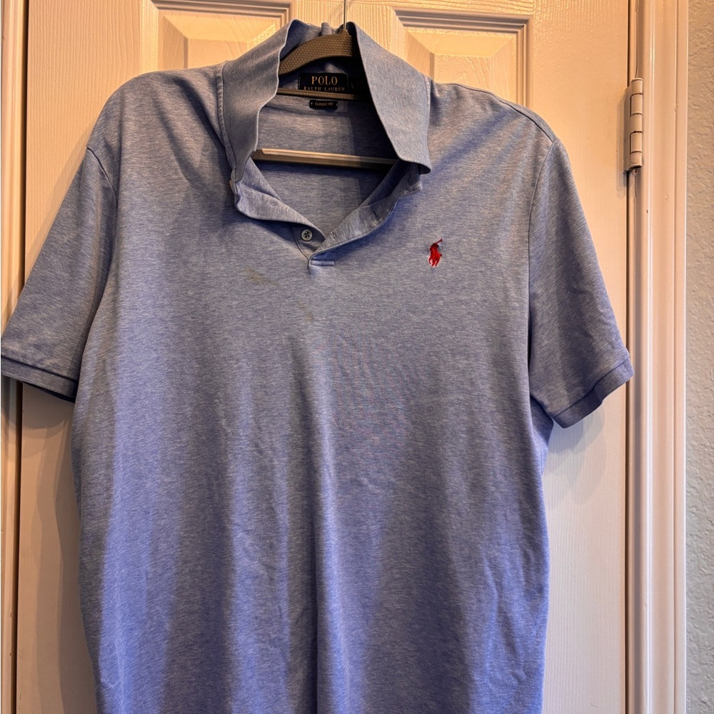 Ralph Lauren Men's Light Blue Polo Shirt
